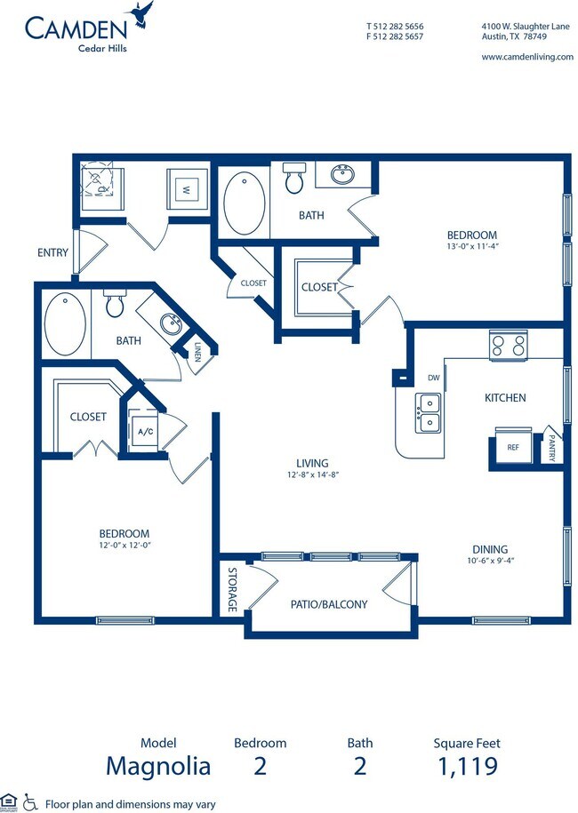Floorplan - Camden Cedar Hills