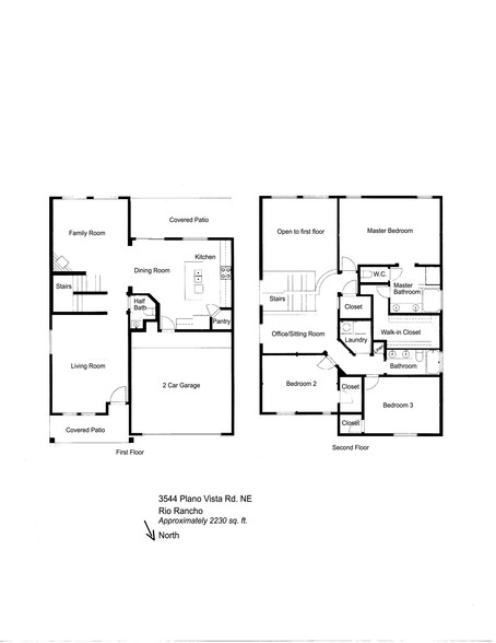 2-story floorplan - 3544 Plano Vista Rd NE