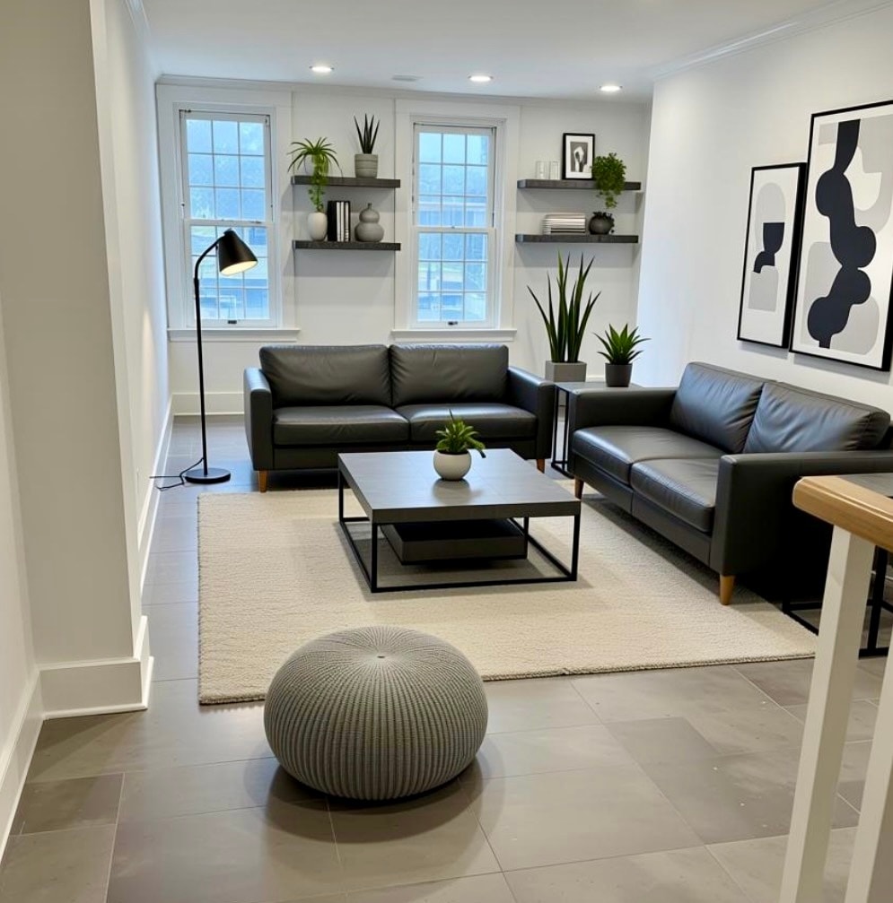 LIVING ROOM furniture shown for illustration - 328 High St