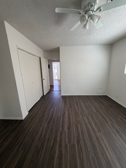 Spacious main bedroom with air conditioner and large closets - 1123 S Wooster St