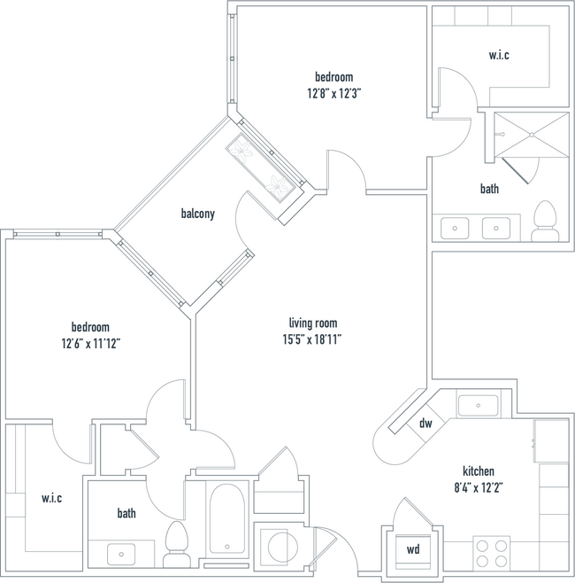 Floorplan - XThe Dartmouth North Hills Apartments