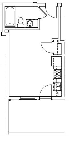 #111 - 331SF - 330 Dekum Apartments