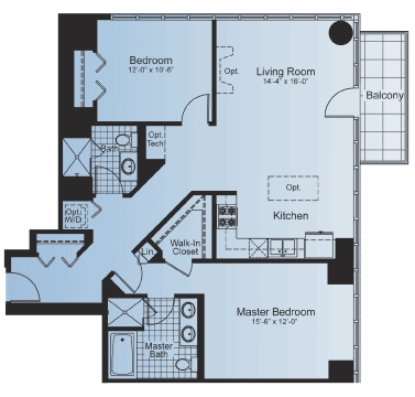 2BR/2BA - Skyscape Condominiums