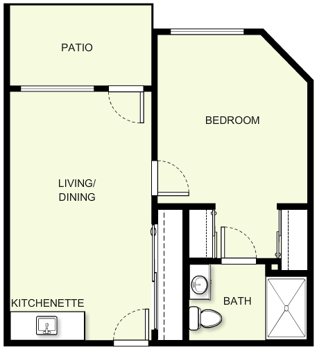 1BR/1BA - The Lodge at White Bear