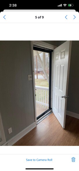 Front door entrance .screen door just installed - 614 Roberts St
