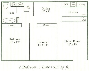 2BR/1BA - Magnolia Point