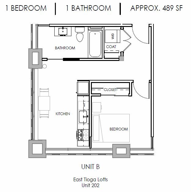 Floorplan - East Tioga Lofts