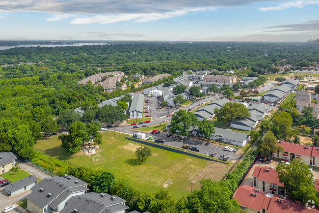 Drone view of our community - Villas del Tesoro