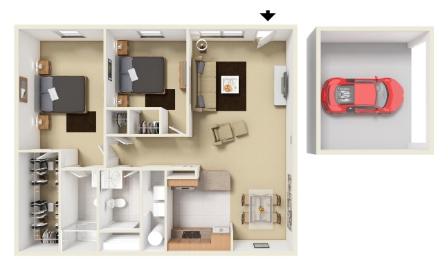 Arlington 3D Furnished - Freedom Crossing Apartments