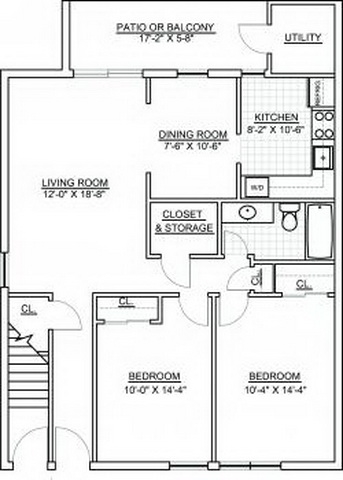 Crestwood Square Two Bedroom - Klockner Woods
