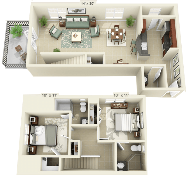 Floorplan - Upper Westside Apartments