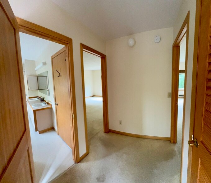 2nd floor full bath, door to primary bedroom on the left - 113 Penny Ln