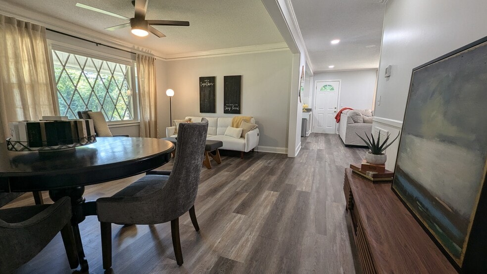 Dining room. Table included - wooden chairs available - 106 Sheffield Ln