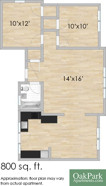 Floorplan - 326-334 S. Austin Blvd.