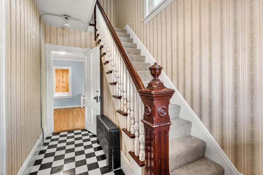 Main Stairs to Apartment - 216 Jewett St
