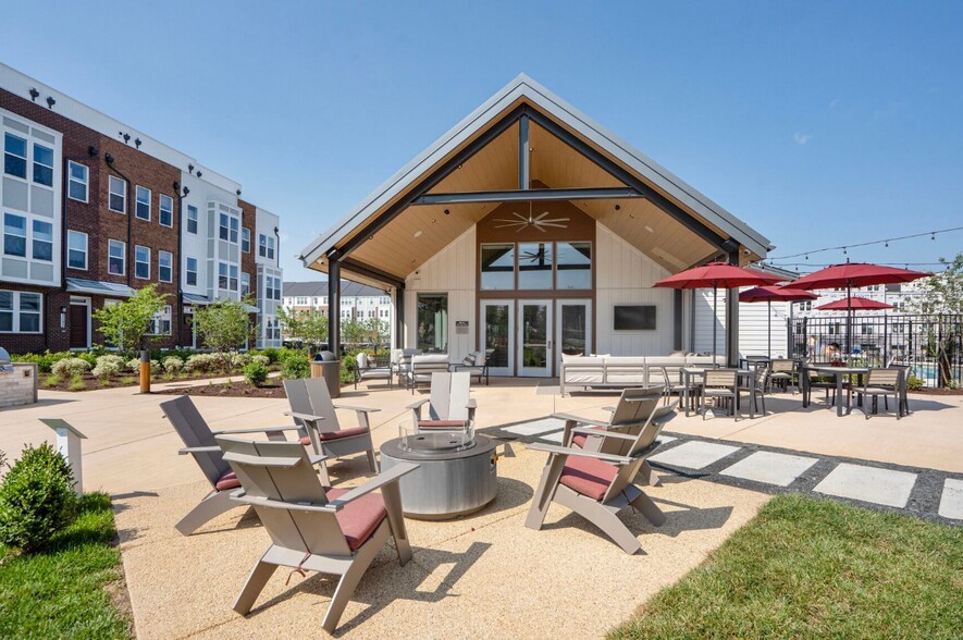 The Barn - a community center with a fitness center, pool (in the summer), seating areas, and grills - 3526 Margaret Jones Pl