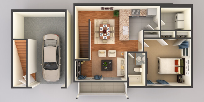 Floorplan - Shadow Crest - Luxury Townhomes