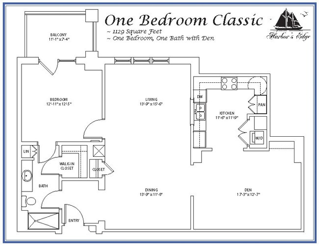 1BR/1BA Classic - Harbor's Edge