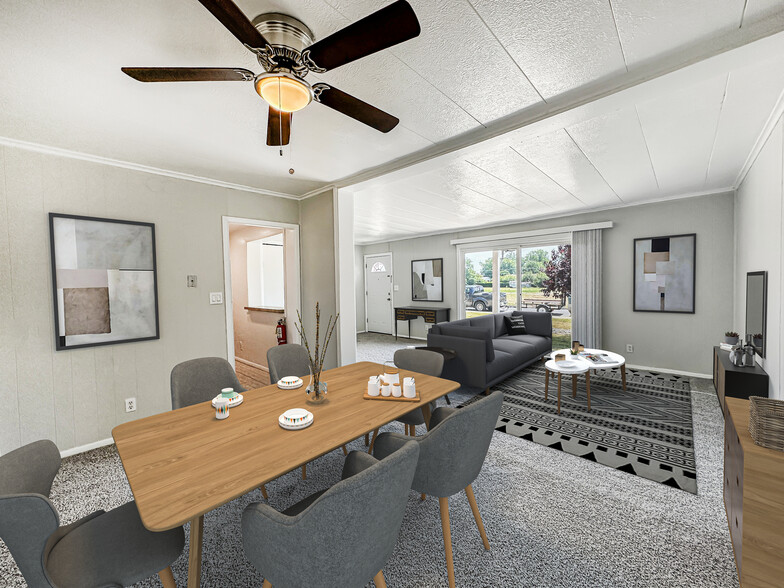 Living Room And Dining Room - Spring Garden Apartments