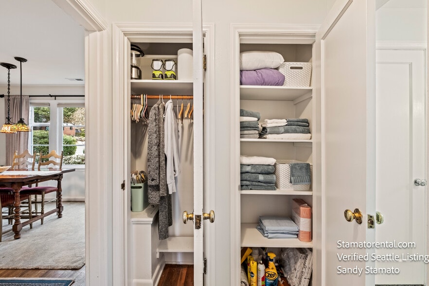 Generous storage with extra linens and everyday essentials. - 11639 1st Ave NW