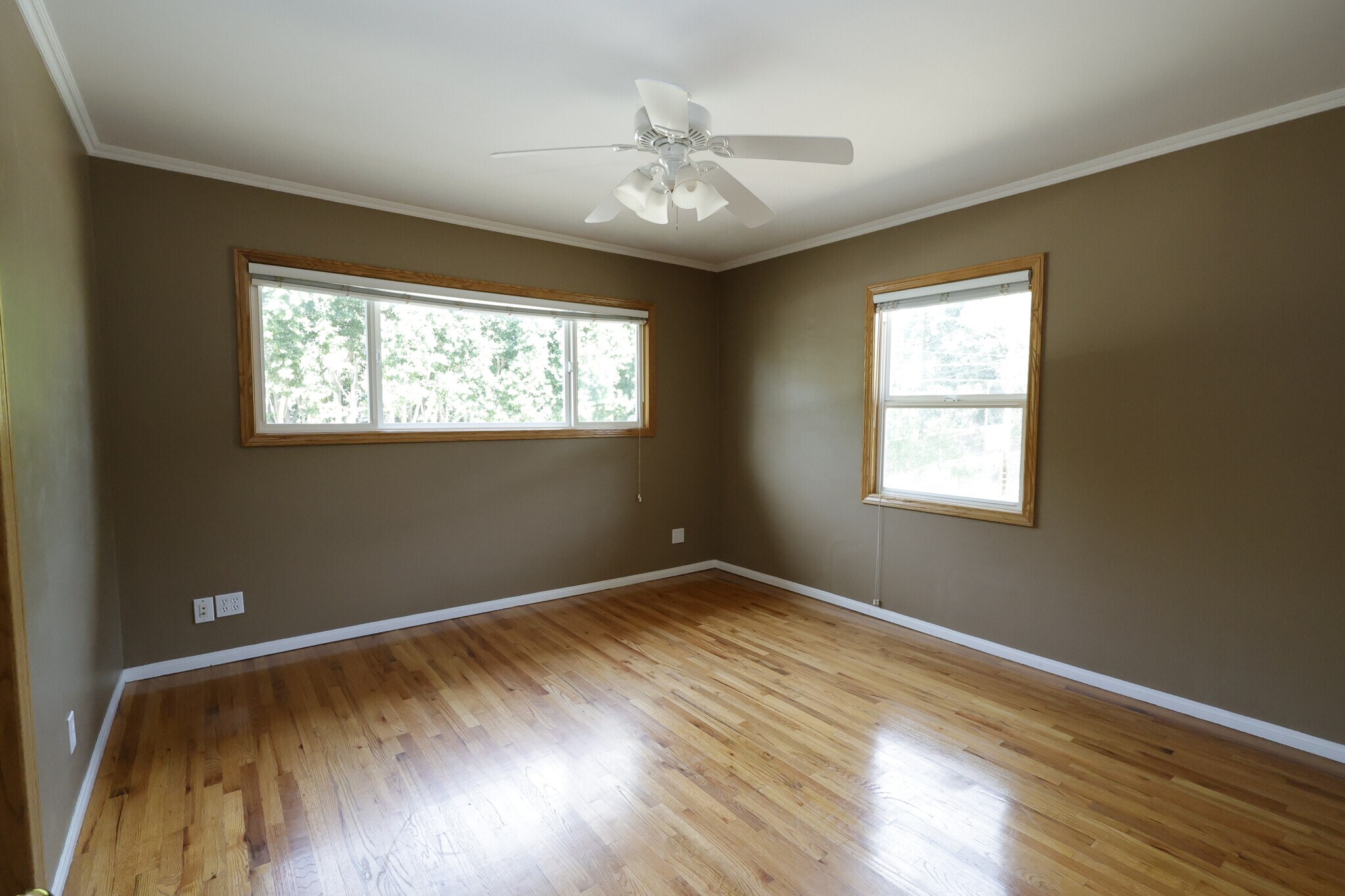 Second bedroom sound proof windows offer a view of the lush greenery across the street - 4831 Canoga Ave