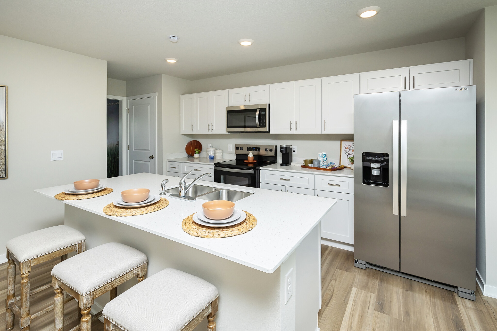 Garage Enters to Kitchen - This home is not furnished - 4302 NE 13th St