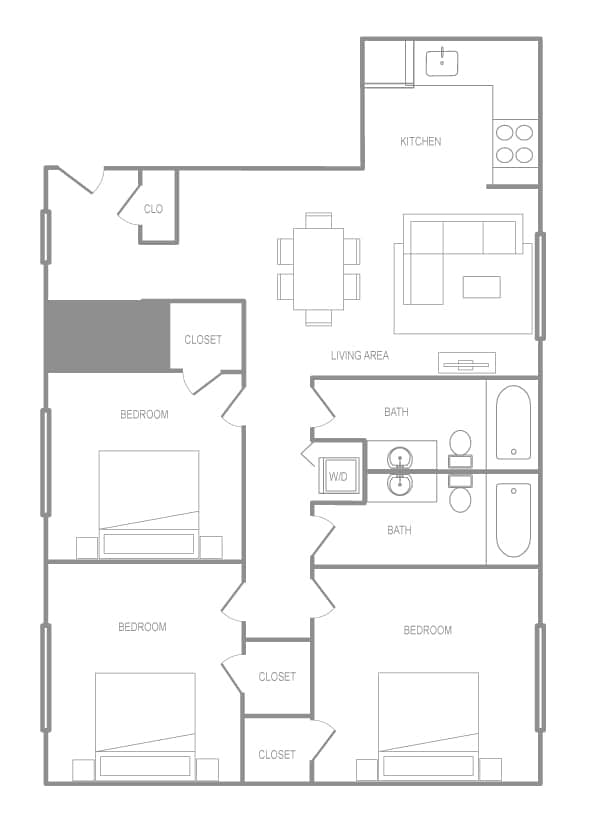 Floorplan - Liberties Walk and Townhomes