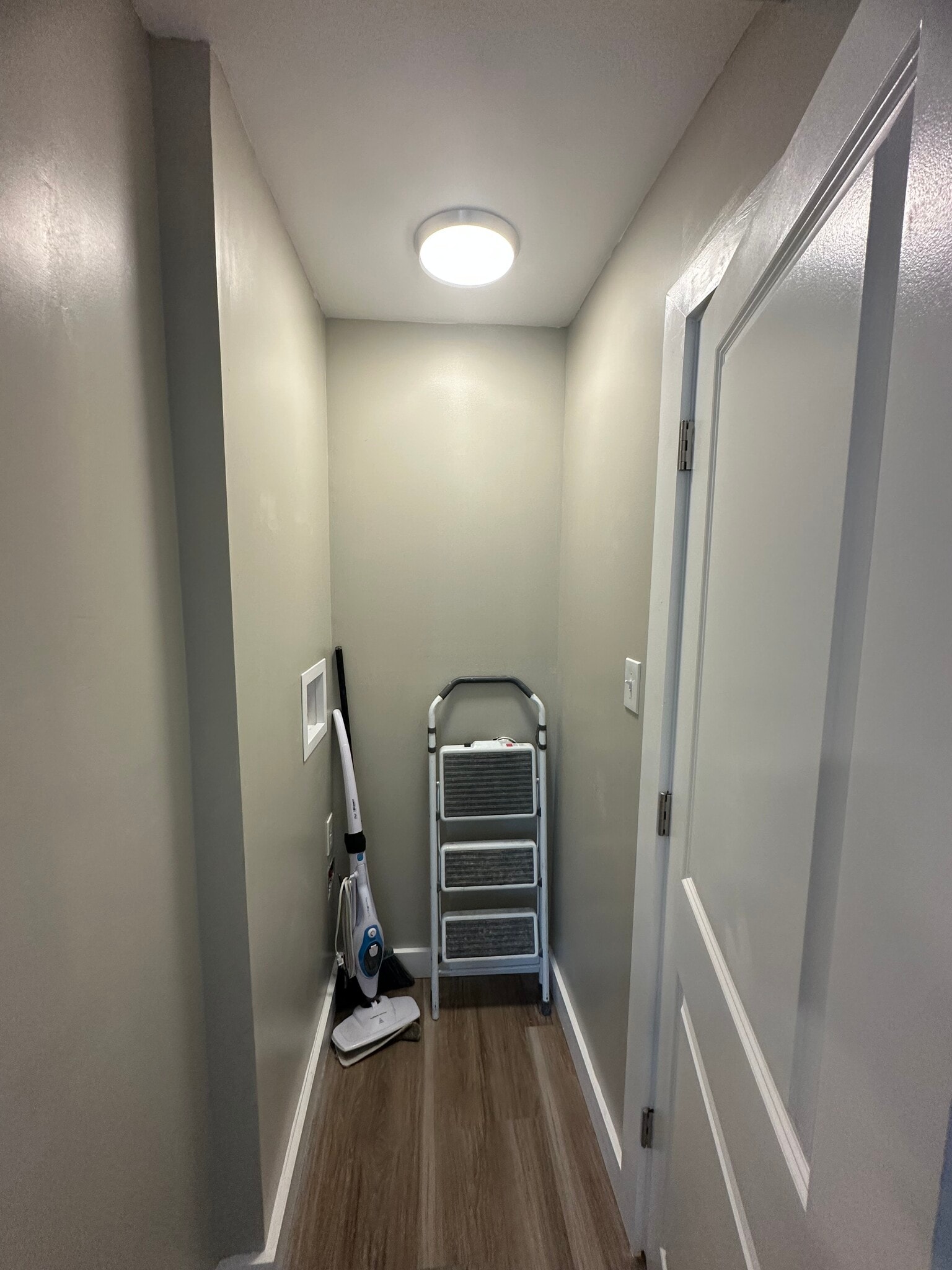 Washer and dryer is in this space - 17 Central St