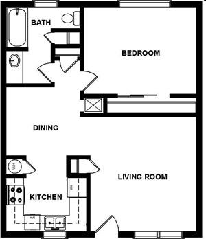 Floorplan - Quail Court Apartments