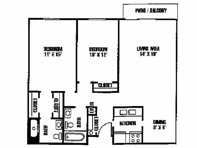 Floorplan - Riverwood Apartment Homes