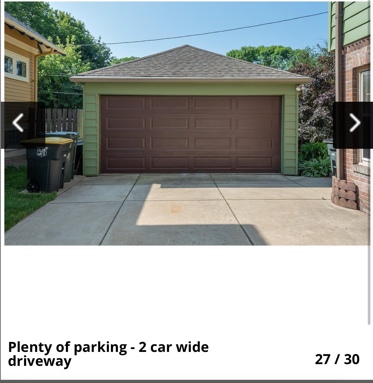 2 car detached garage with plenty of driveway parking - 6407 W Lloyd St