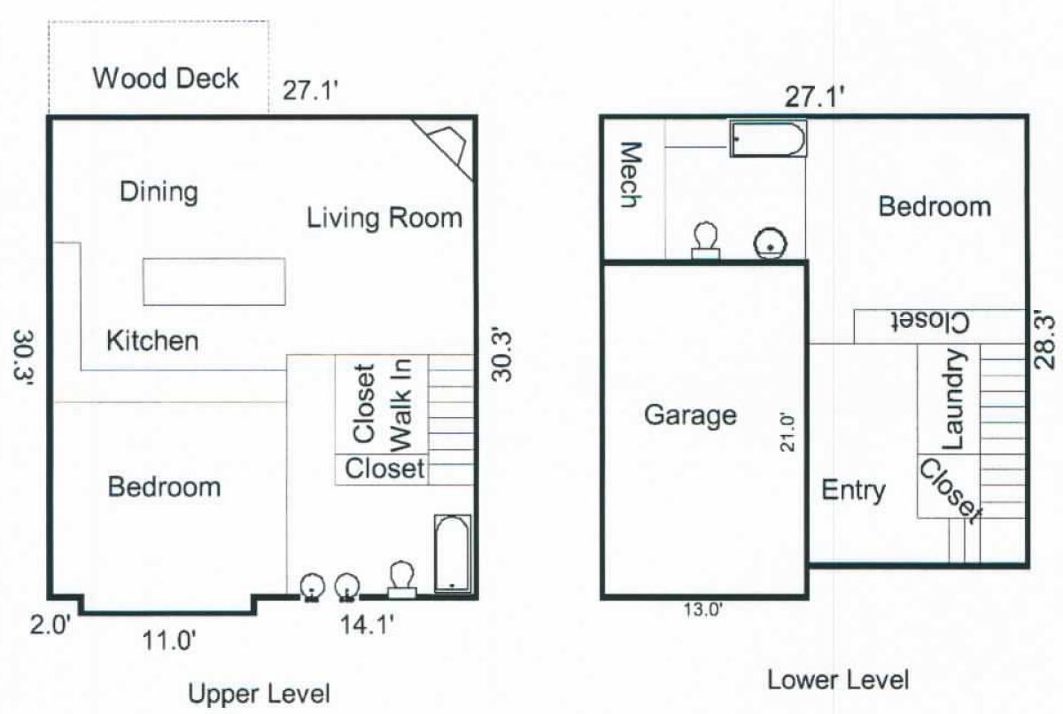 Floor Plan - 105 Elk Creek Drive #7
