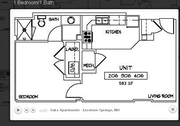 Oaks Apartments 55+ Senior Community - 117 South St Excelsior Springs ...