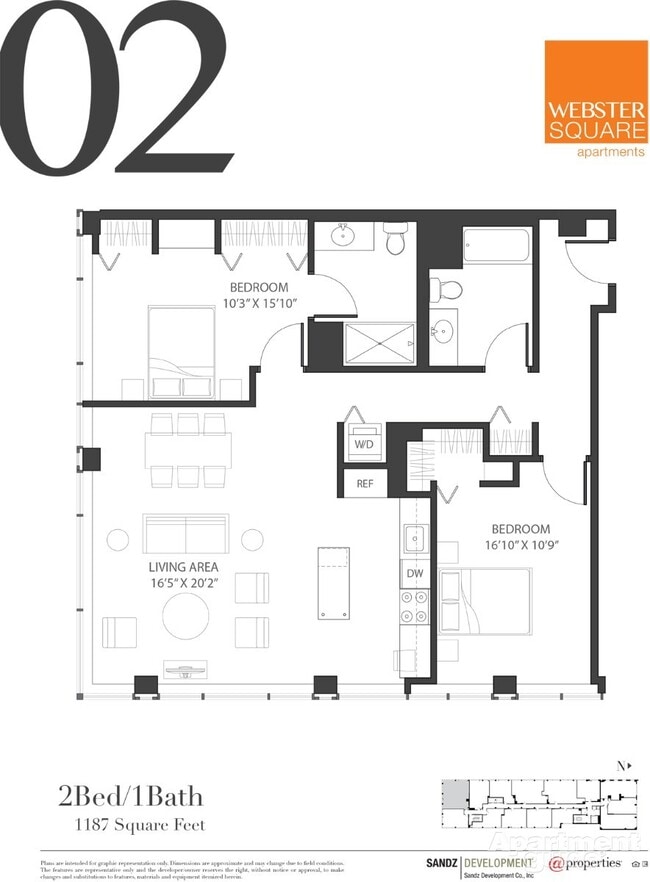 02 Floor Plan - Webster Square Apartments