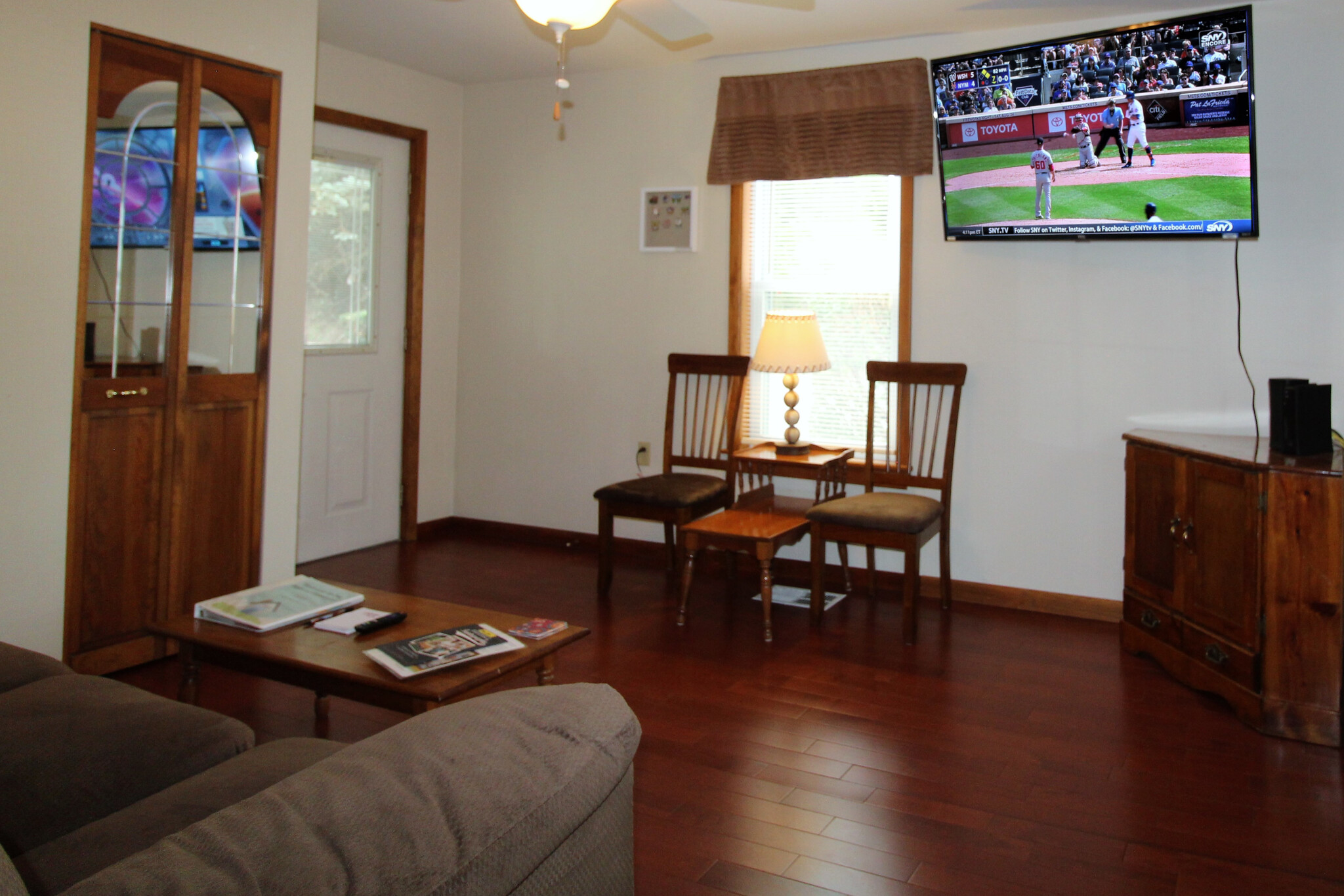 Entrance from front of building into living room - street level, no stairs - 119 Chestnut St