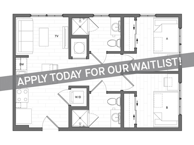 2x2 Premium - Apply Today for Our Waitlist! - HERE Tuscaloosa Student Apartments