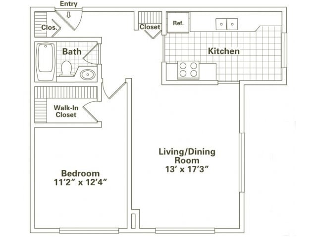 Floorplan - Oak Park City Apartments