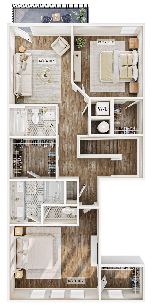 Floorplan - The Westbrook at Brewers Row Townhomes