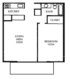 1 bed 1 bath - The Heritage at White Pond