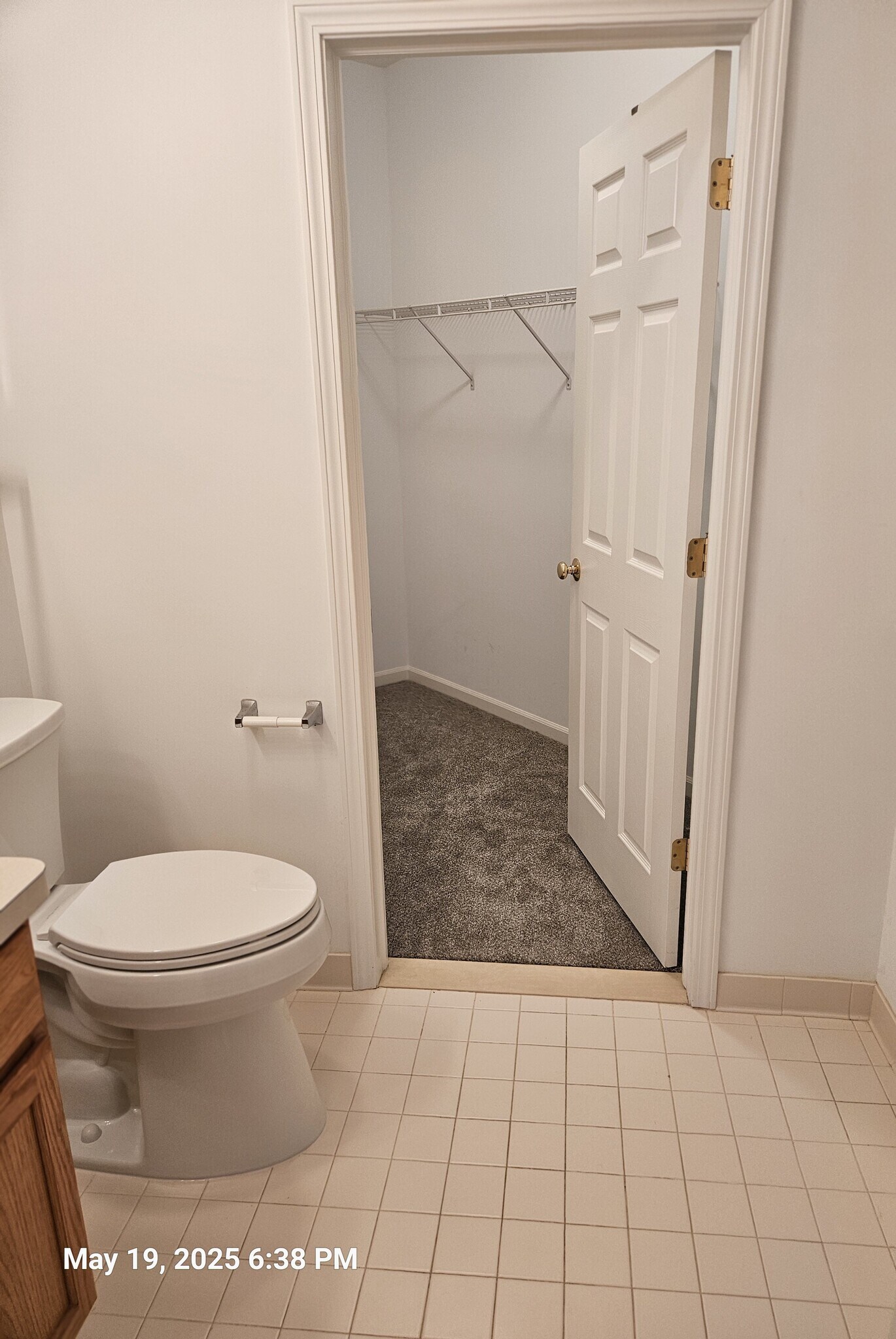 1st floor bathroom into walk in closet - 1608 Mallard Pond Dr