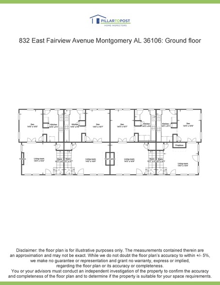 Ground Floor Floor Plan - 3010-3016 Le Bron Rd