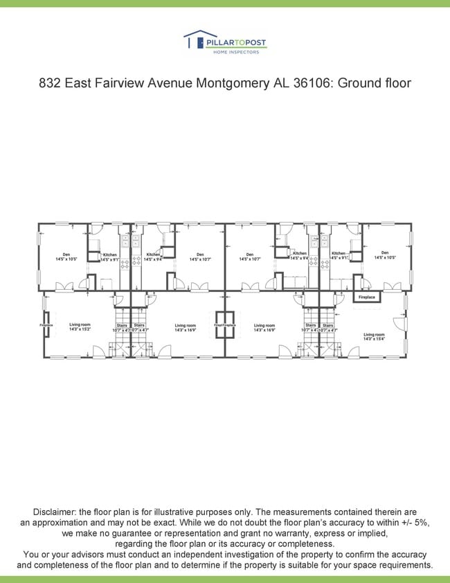 Ground Floor Floor Plan - Lebron Townhomes