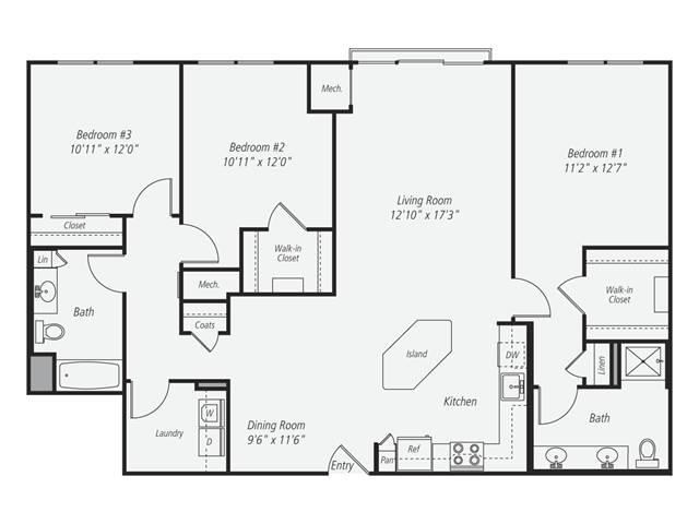 Floorplan - Avalon at Wesmont Station