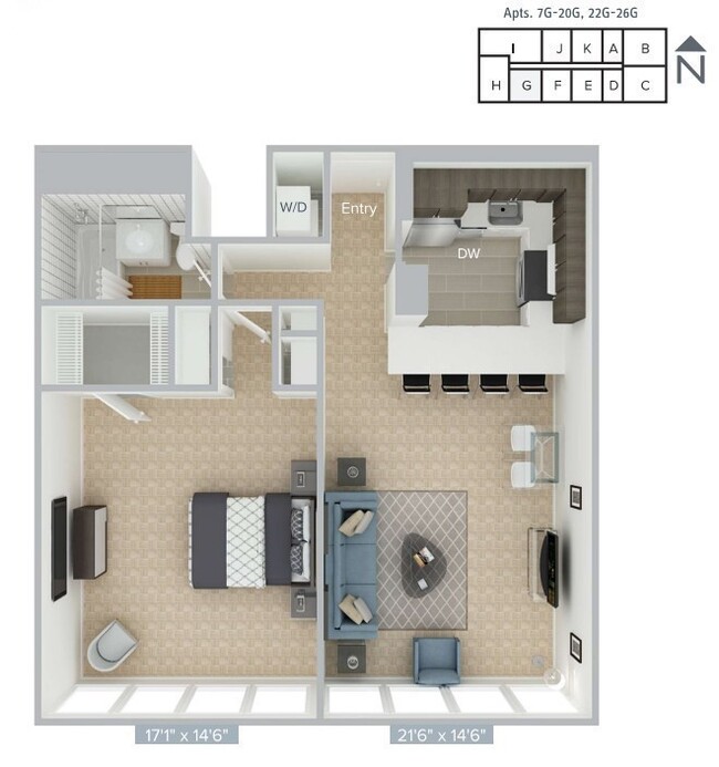 Floorplan - Avalon at Prudential Center