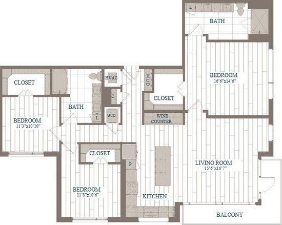 Floorplan - The Hudson