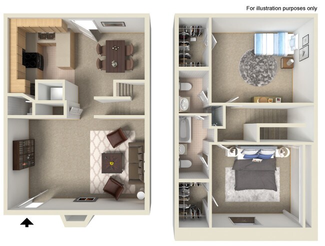 Two Bedroom Townhome - Verano at the Heights