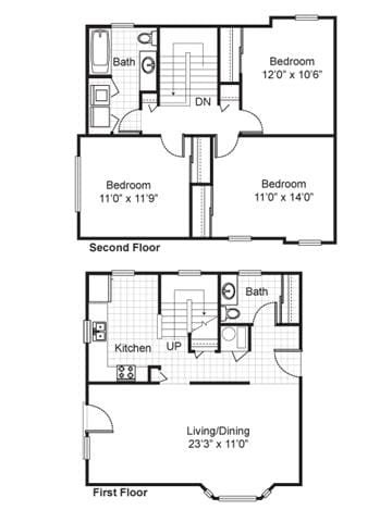 Floorplan - Lexington Village Apartments