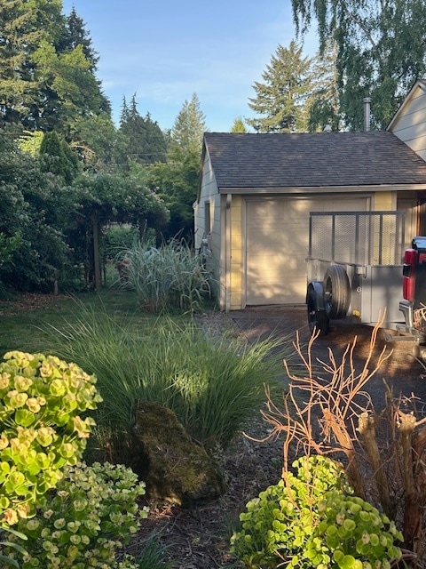 Driveway and house side yard to backyard - 16715 SE Evergreen Ln