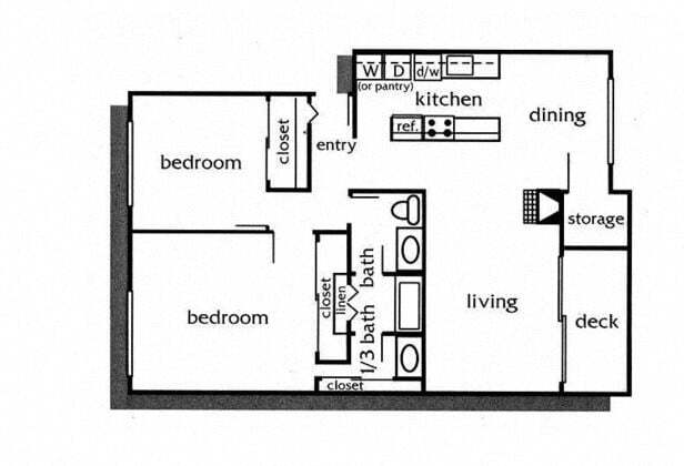 Floorplan - Garden Park Apartments