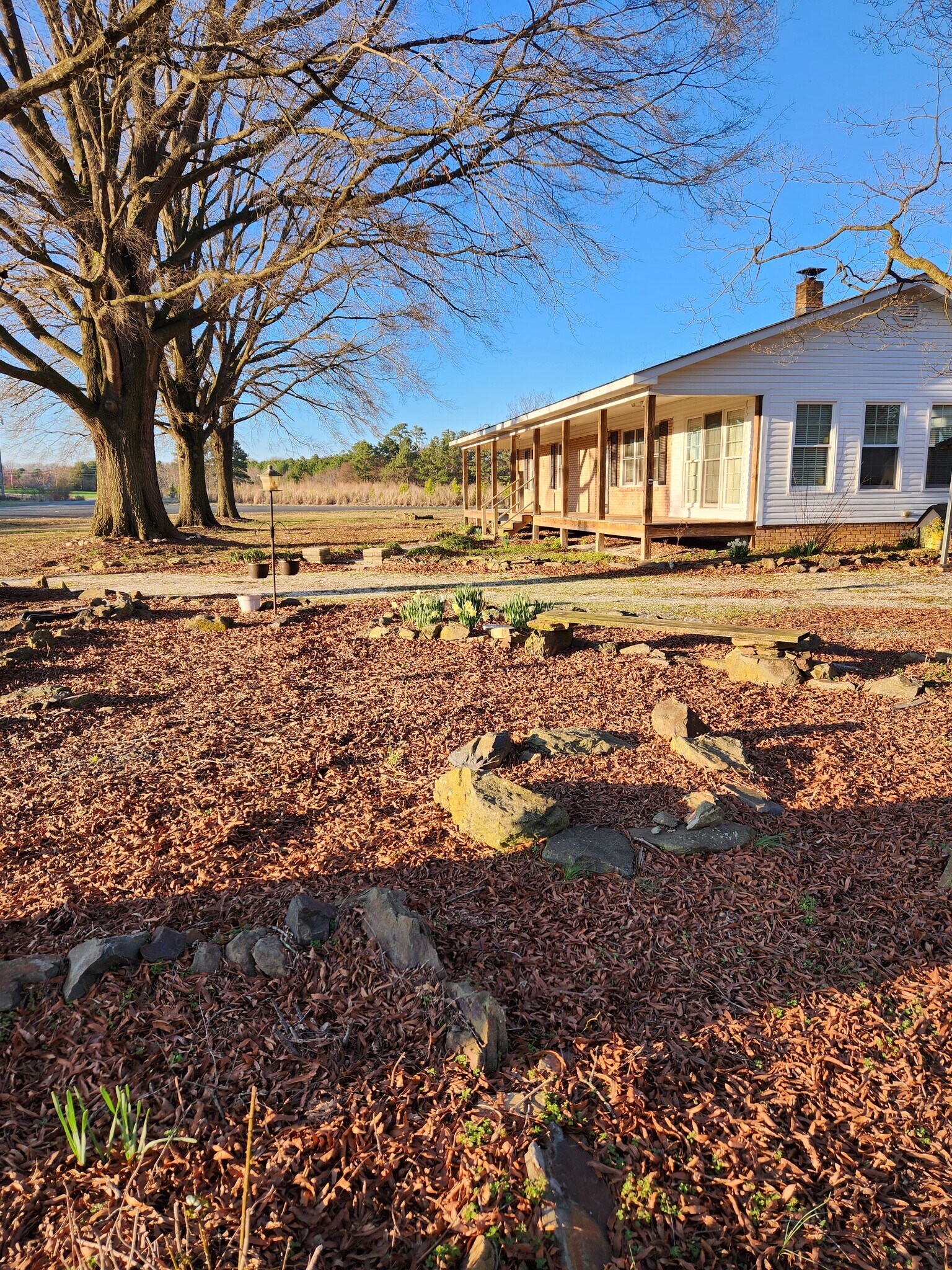 This is a great home location, with open fields and woods surrounding the house. - 1418 Johnson Rd